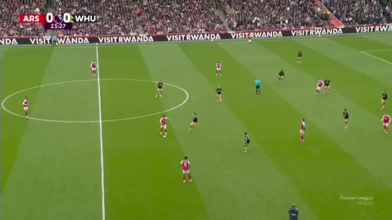 Arsenal - West Ham. Min. 24: Golul lui Saka este anulat pentru ofsaid