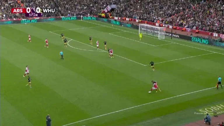 Arsenal - West Ham: Min. 38: Declan Rice deschide scorul