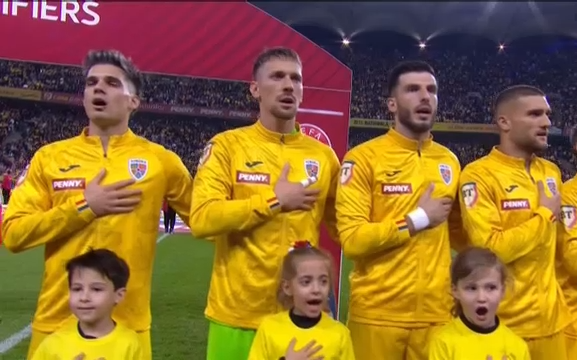 Interpretare superbă a imnului Rom&acirc;niei &icirc;naintea partidei cu Austria