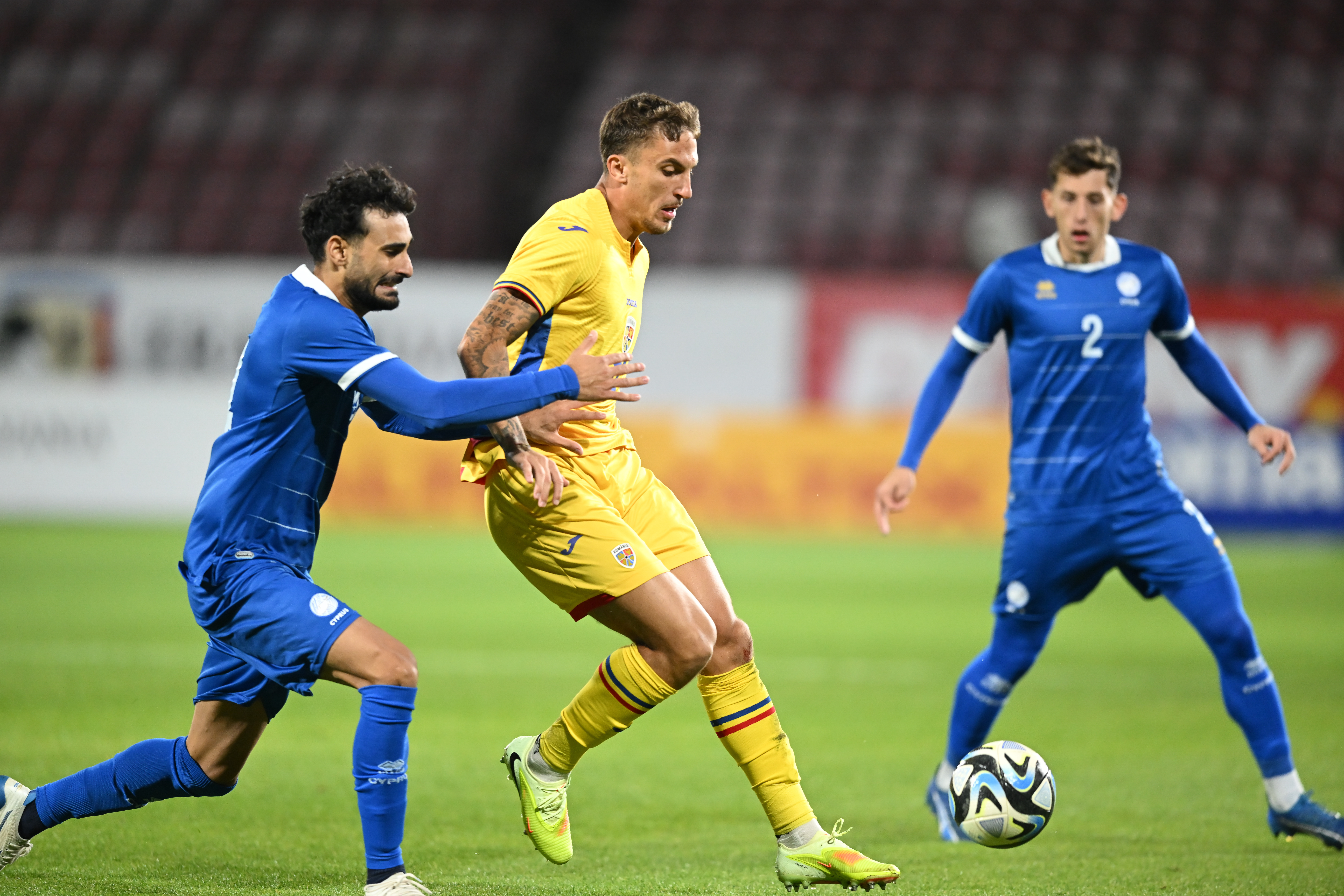Rom&acirc;nia U21 - Cipru U21 2-0 | &bdquo;Tricolorii&rdquo; lui Costin Curelea, victorie fără emoții