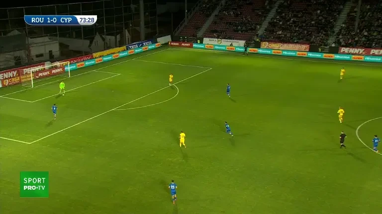 Rom&acirc;nia U21 - Cipru U21 2-0 | Rareș Burnete min. 74