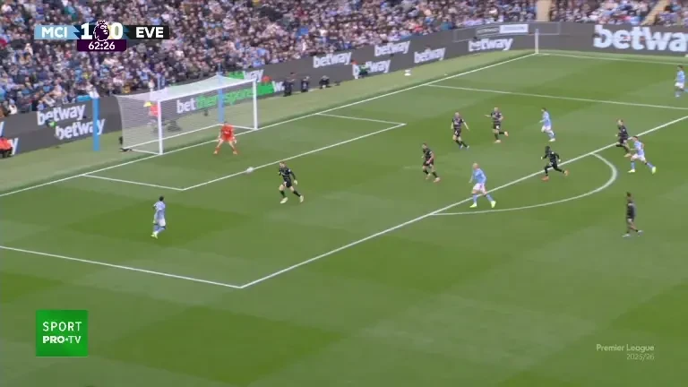 Manchester City - Everton: Min. 63: Haaland face dubla