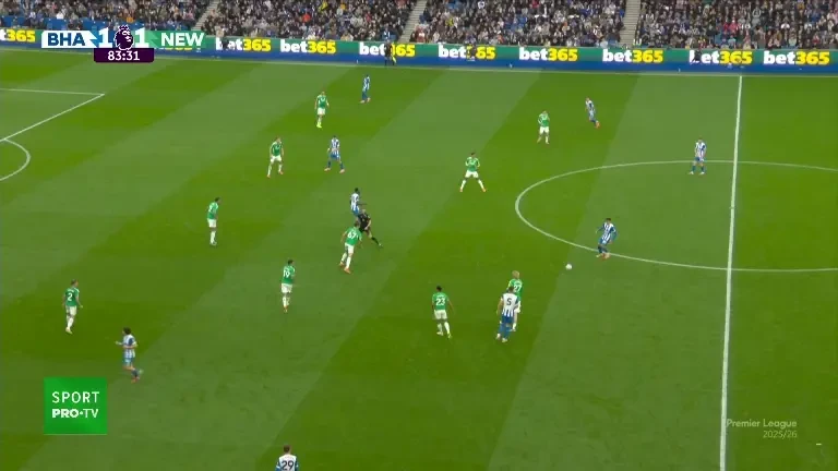 Brighton &ndash; Newcastle: Min. 85 Welbeck face dubla