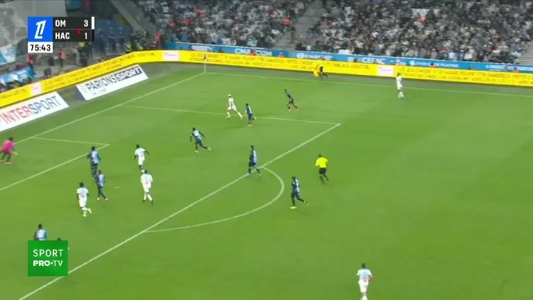 Ligue 1 | Marseille - Le Havre, gol marcat de Greenwood (minutul 76)