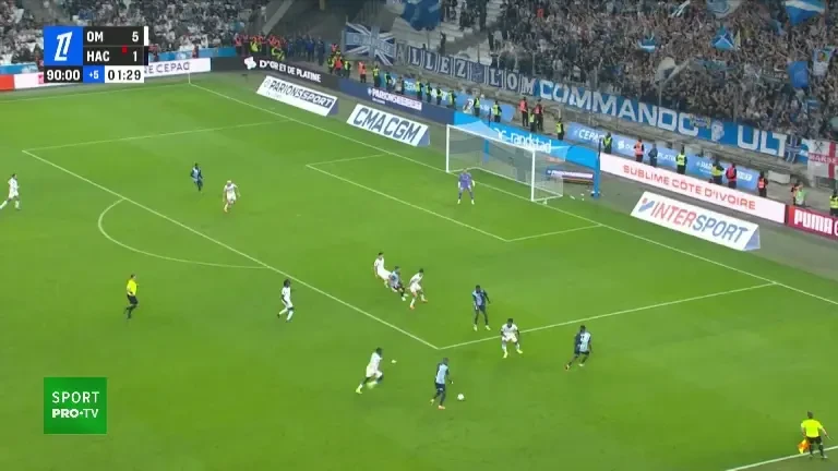 Ligue 1 | Marseille - Le Havre, gol marcat de Toure (minutul 90+2)