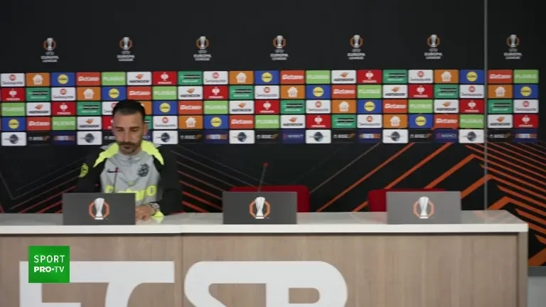 Elias Charalambous, foc și pară la conferința de presă programată &icirc;nainte de meciul cu Bologna (22.10.2025)