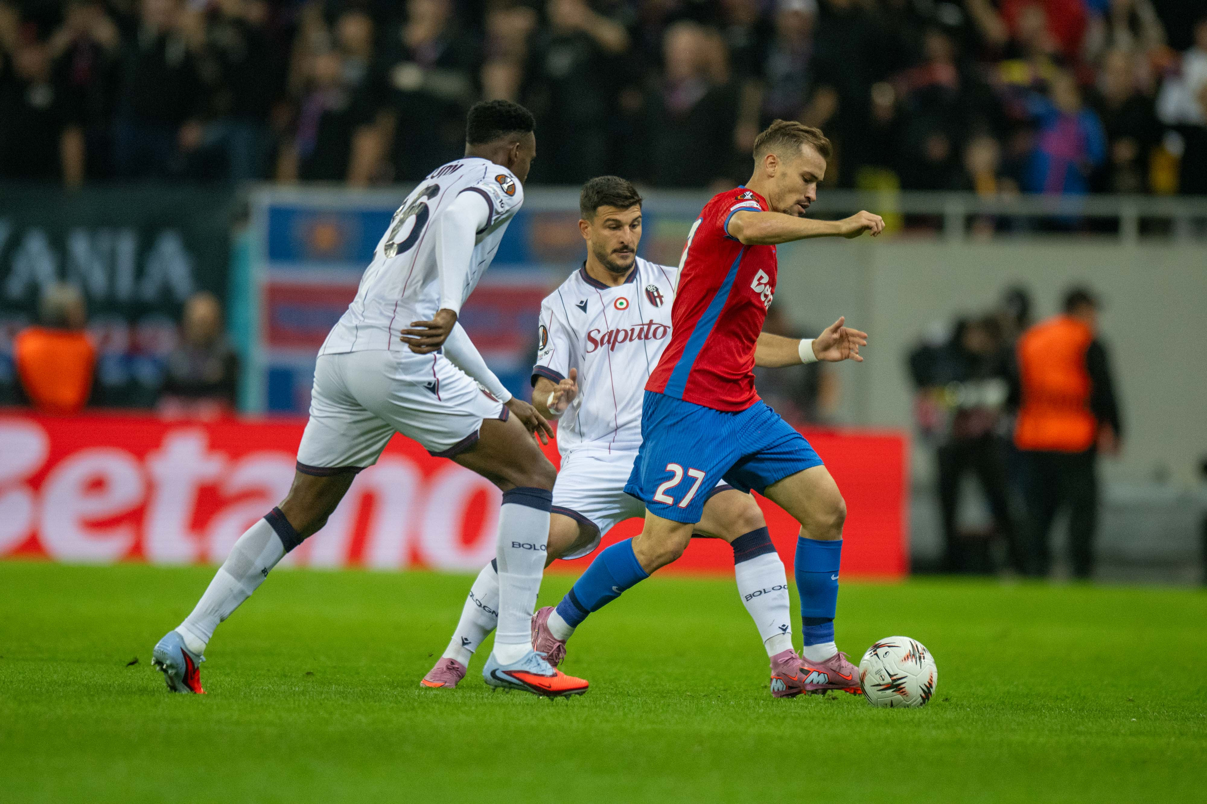 FCSB - Bologna 1-2 | &Icirc;nfr&acirc;ngere mai clară dec&acirc;t o arată scorul! Roș-albaștrii, al doilea insucces din Europa League