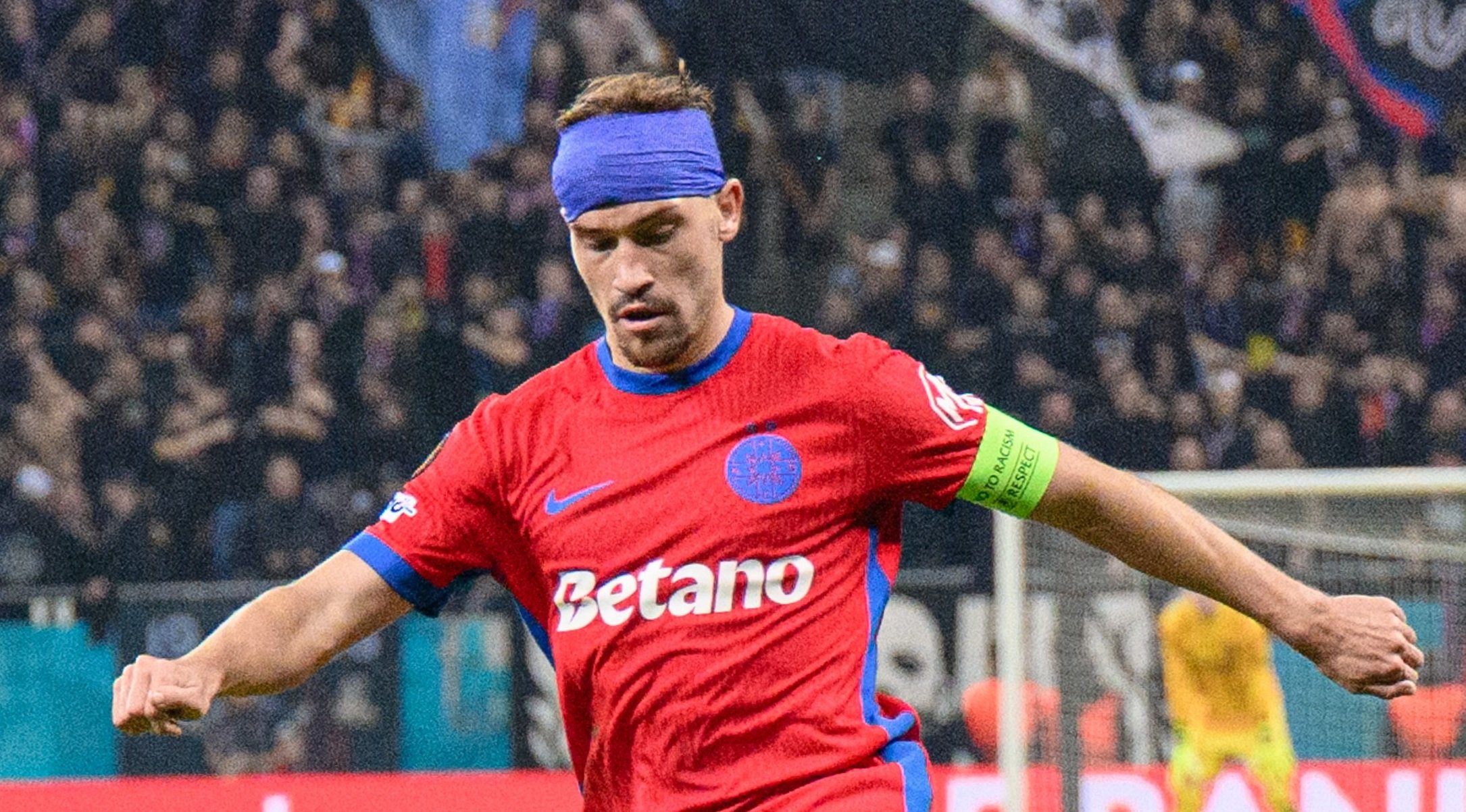 Reacția lui Darius Olaru după ce Torbjorn Heggem i-a spart capul &icirc;n FCSB - Bologna