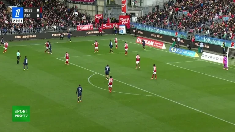 Ligue 1 | Brest - PSG, gol marcat de Hakimi (minutul 29, VOYO)