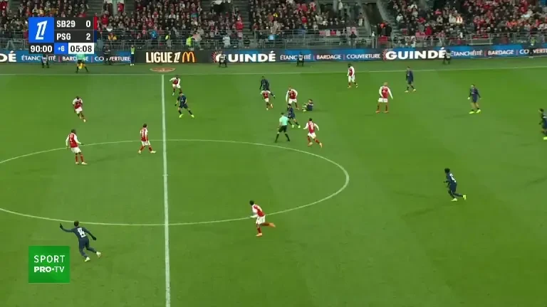 Ligue 1 | Brest - PSG, gol marcat de Doue (minutul 90+6, VOYO)