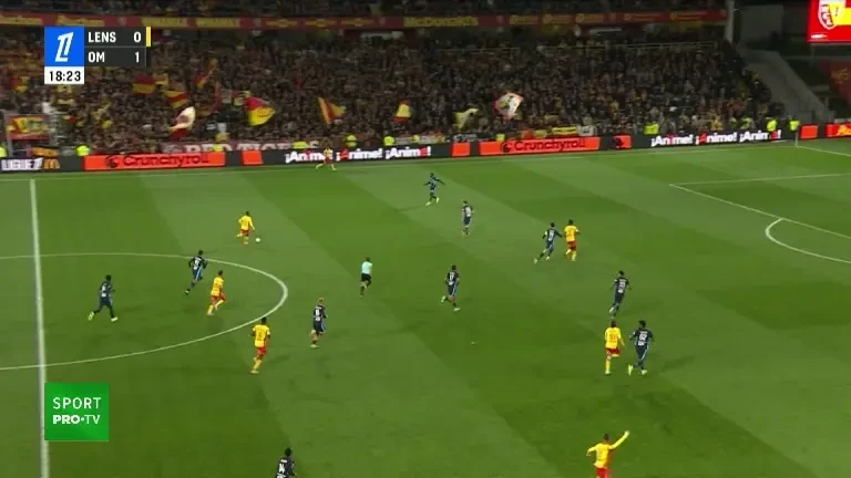 Ligue 1 | Lens - Marseille, gol marcat de Edouard (minutul 23, VOYO)