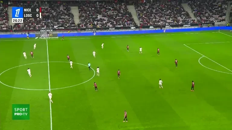 Nice - Lille. Goool! Diop deschide scorul de la 11 metri.