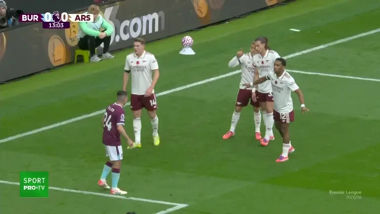 Burnley - Arsenal 0-1 (Gyokeres 14)