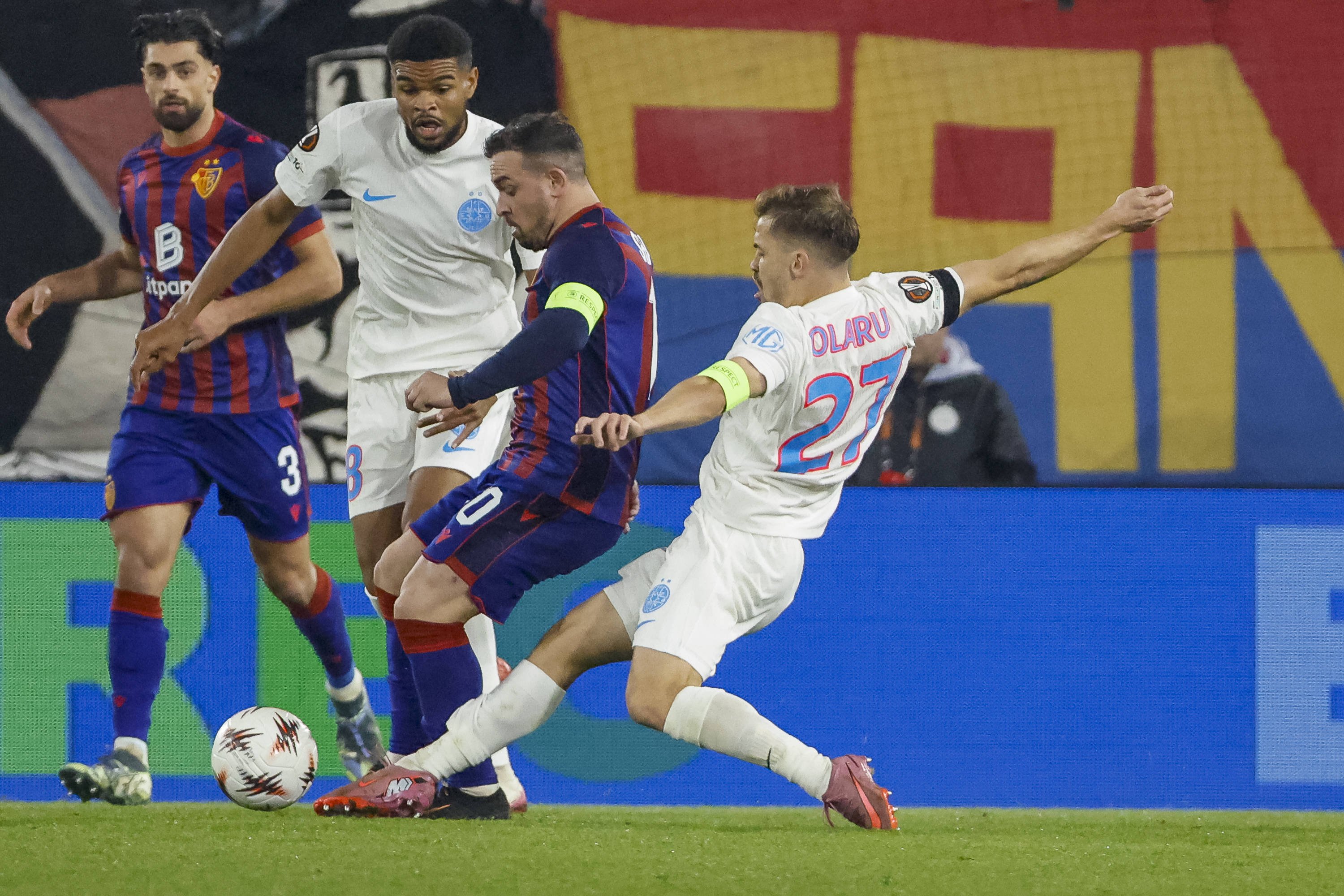 FC Basel - FCSB 3-1. Al treilea eșec la r&acirc;nd pentru roș-albaștri &icirc;n Europa League