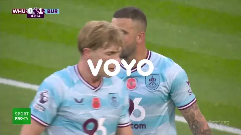 West Ham – Burnley. GOOOL West Ham! O minge este deviată în careu și sare în fața porții, de unde Wilson trimite simplu cu capul în plasă.