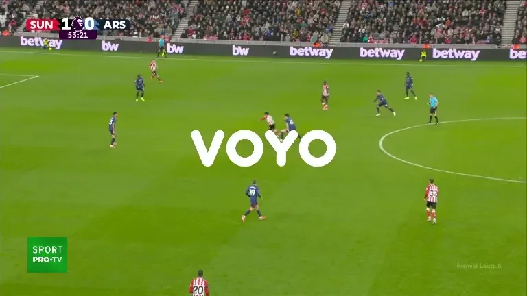 Sunderland - Arsenal, VOYO: Gol Saka (minutul 54)