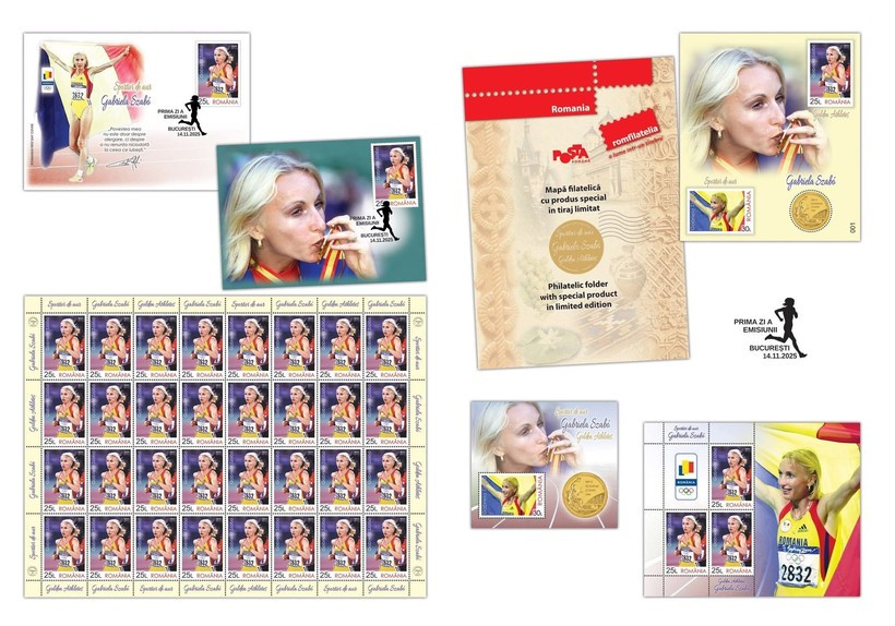 Romfilatelia, timbru aniversar pentru Gabriela Szabo