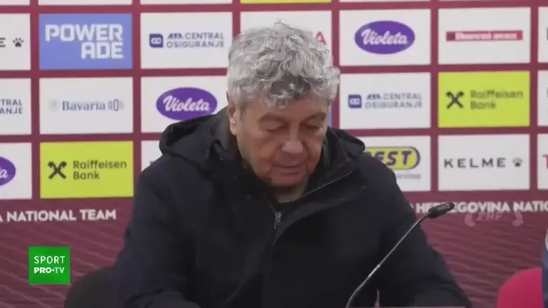 Conferință Mircea Lucescu, după Bosnia - România 3-1