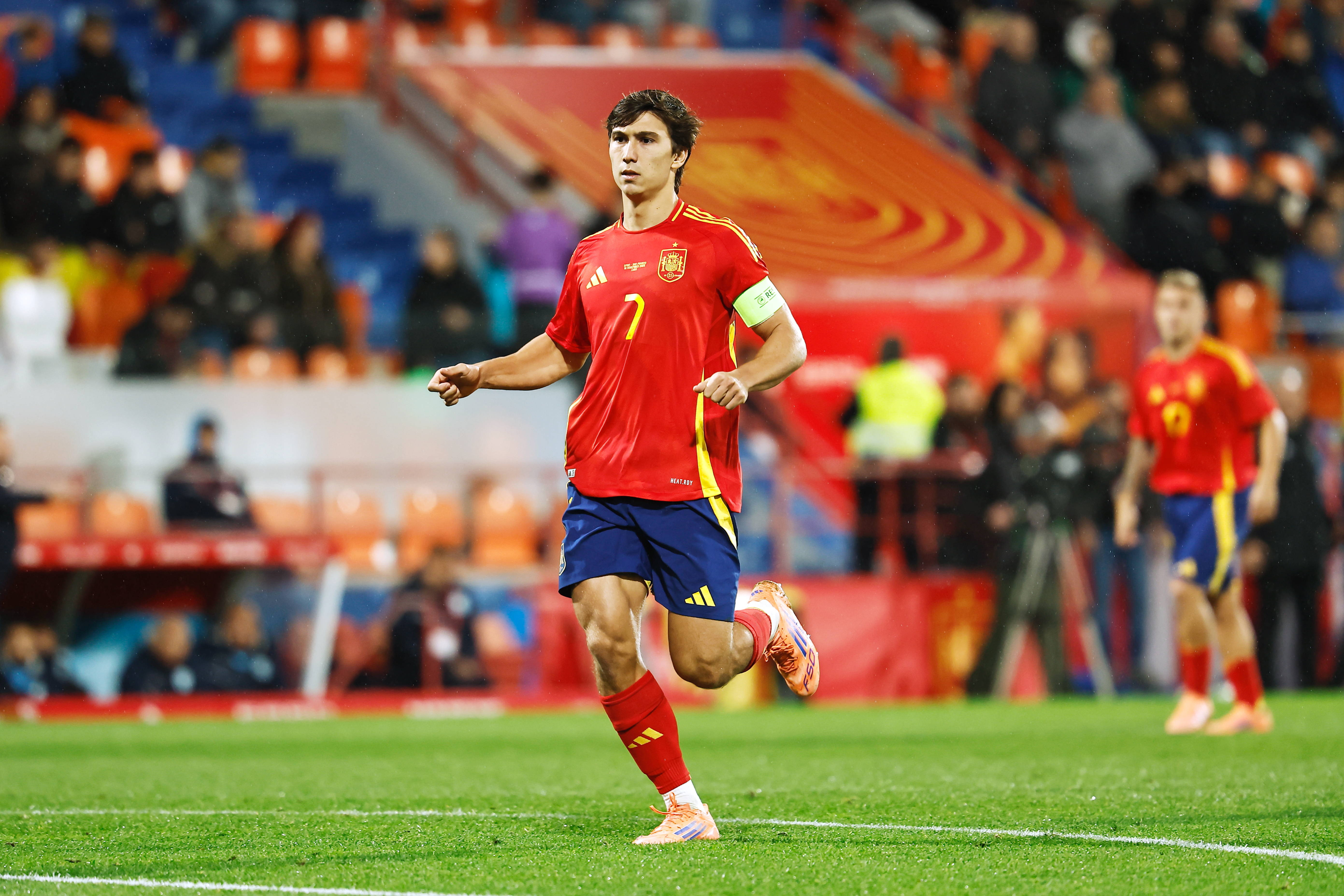 Gonzalo Garcia, de neoprit pentru defensiva &bdquo;tricolorilor mici&rdquo;. V&acirc;rful lui Real Madrid a deschis scorul &icirc;n Rom&acirc;nia U21 - Spania U21