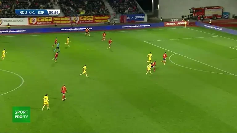 Rom&acirc;nia U21 - Spania U21 | Burnete trimite mult peste poartă