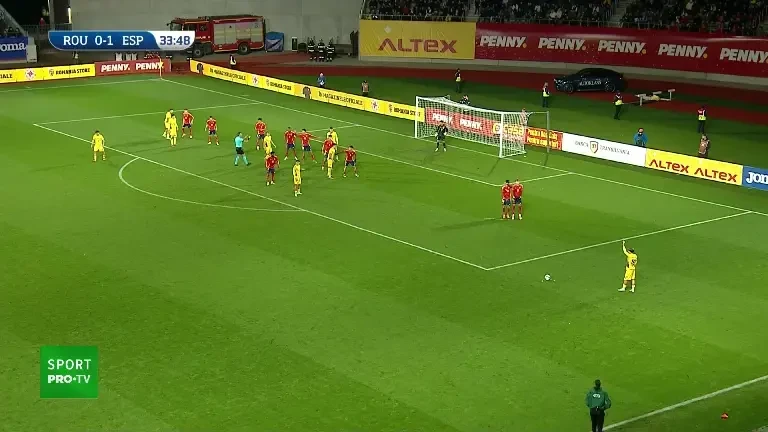 Rom&acirc;nia U21 - Spania U21 | Ocazie Rom&acirc;nia! Matei trimite &icirc;n careul spaniolilor, dar Trică trimite pe l&acirc;ngă poartă