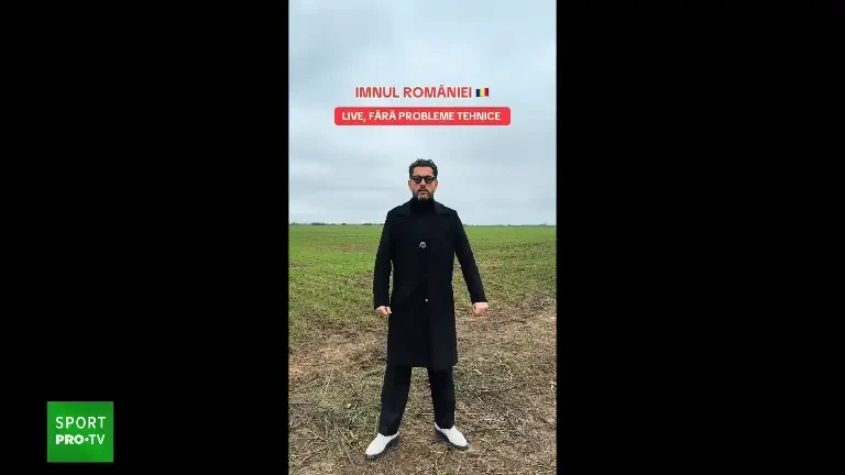 Cezar Ouatu a publicat versiunea live, fără probleme tehnice a imnului Rom&acirc;niei