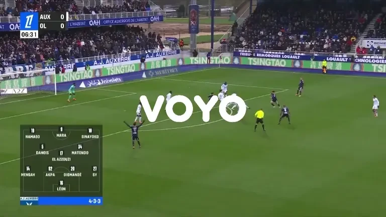 Auxerre - Lyon a fost pe VOYO (Rezumat)