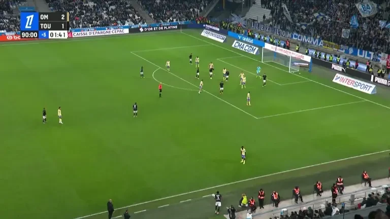 Santiago Hidalgo dă lovitura &icirc;n min. 90+2, Olympique Marseille - Toulouse 2-2!