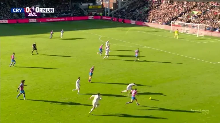 Crystal Palace - Manchester United (Ocazie Yoro 26')