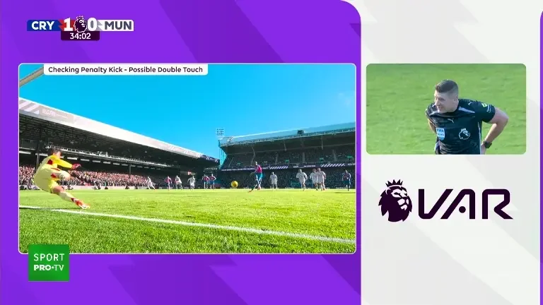 Crystal Palace - Manchester United (Penalty repetat, gol Mateta 36')