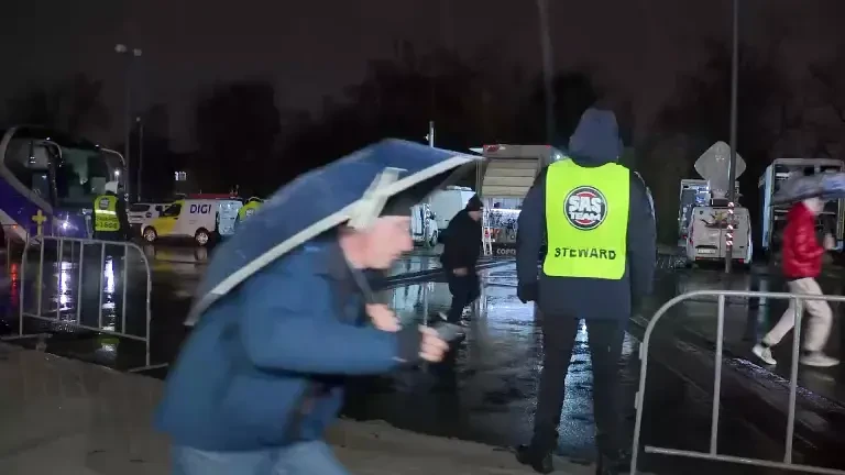 Autocarul celor de la FCSB a sosit la Arena Națională pentru derby-ul cu Dinamo (06.12.2025)