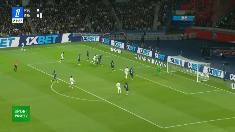 PSG - Rennes | Min. 28: GOOOL PSG! Parizienii deschid scorul prin Kvaratskhelia.