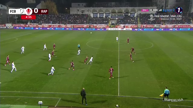 ACUM: FC Botoșani - Rapid 0-0 | PAUZĂ! 45 de minute incendiare &icirc;n Moldova