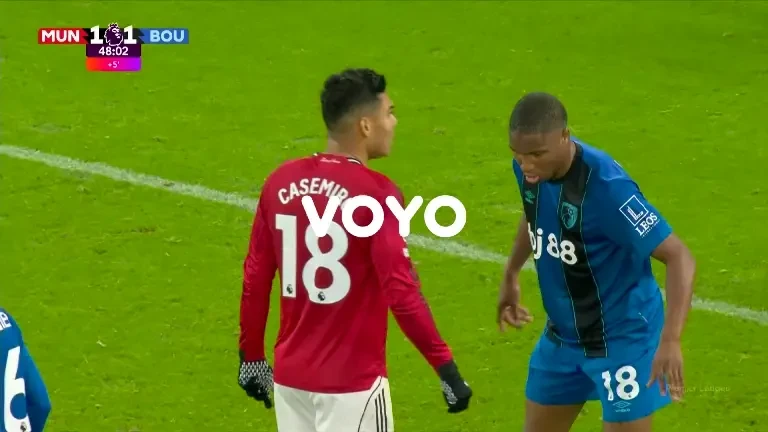 Manchester United - Bournemouth, VOYO: GOL minutul 45+4