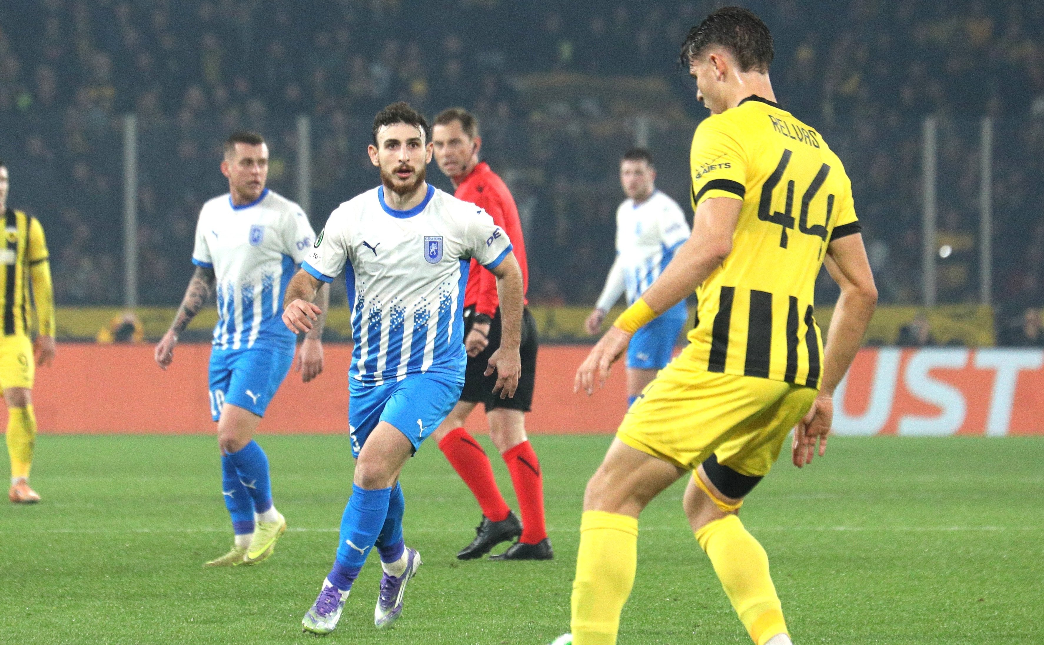 Patronul de la AEK Atena, fermecat de fotbalistul Universității Craiova! Discuțiile au avut loc imediat după fluierul final