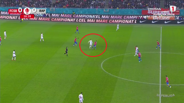 Gest stupid &icirc;n FCSB - Rapid. Publicul a huiduit imediat