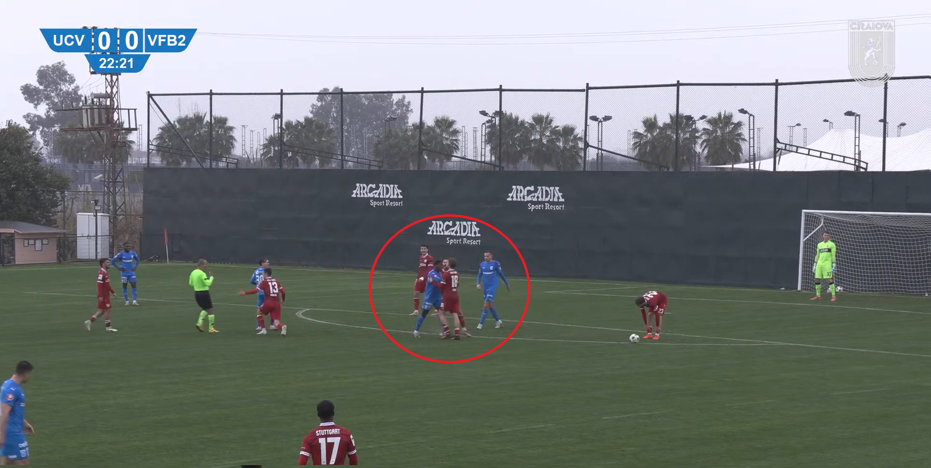 Tensiune &icirc;n amicalul Craiovei din Antalya! Steven Nsimba s-a &rdquo;&icirc;nfipt&rdquo; &icirc;n g&acirc;tul unui adversar. Ce a urmat