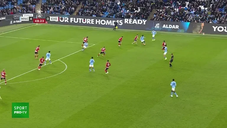 Manchester City - Exeter, VOYO: Gol Lewis (minutul 49)