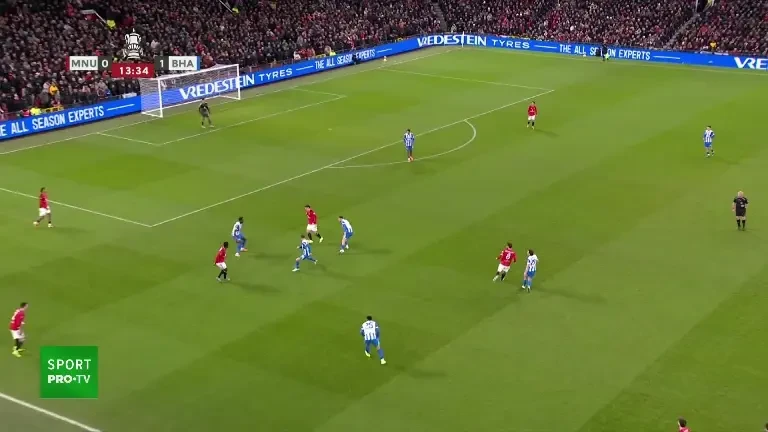 Manchester United - Brighton: Eroare portar minutul 14