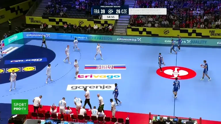 Franța - Cehia 42-28 (EHF EURO 2026, VOYO)