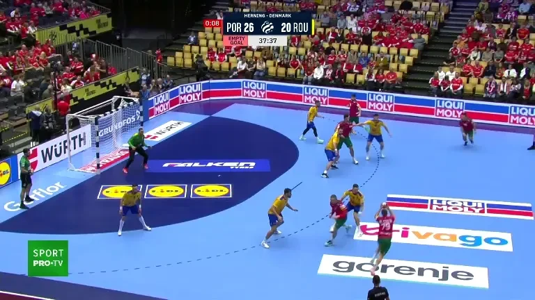 România - Portugalia | Accidentare Martin Costa la Europeanul de handbal (16.01.2026)