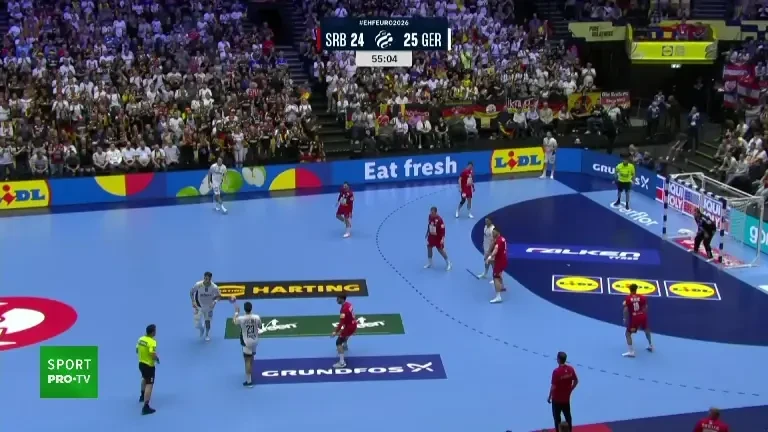 Serbia - Germania 30-27 la Europeanul de handbal masculin (17.01.2026)