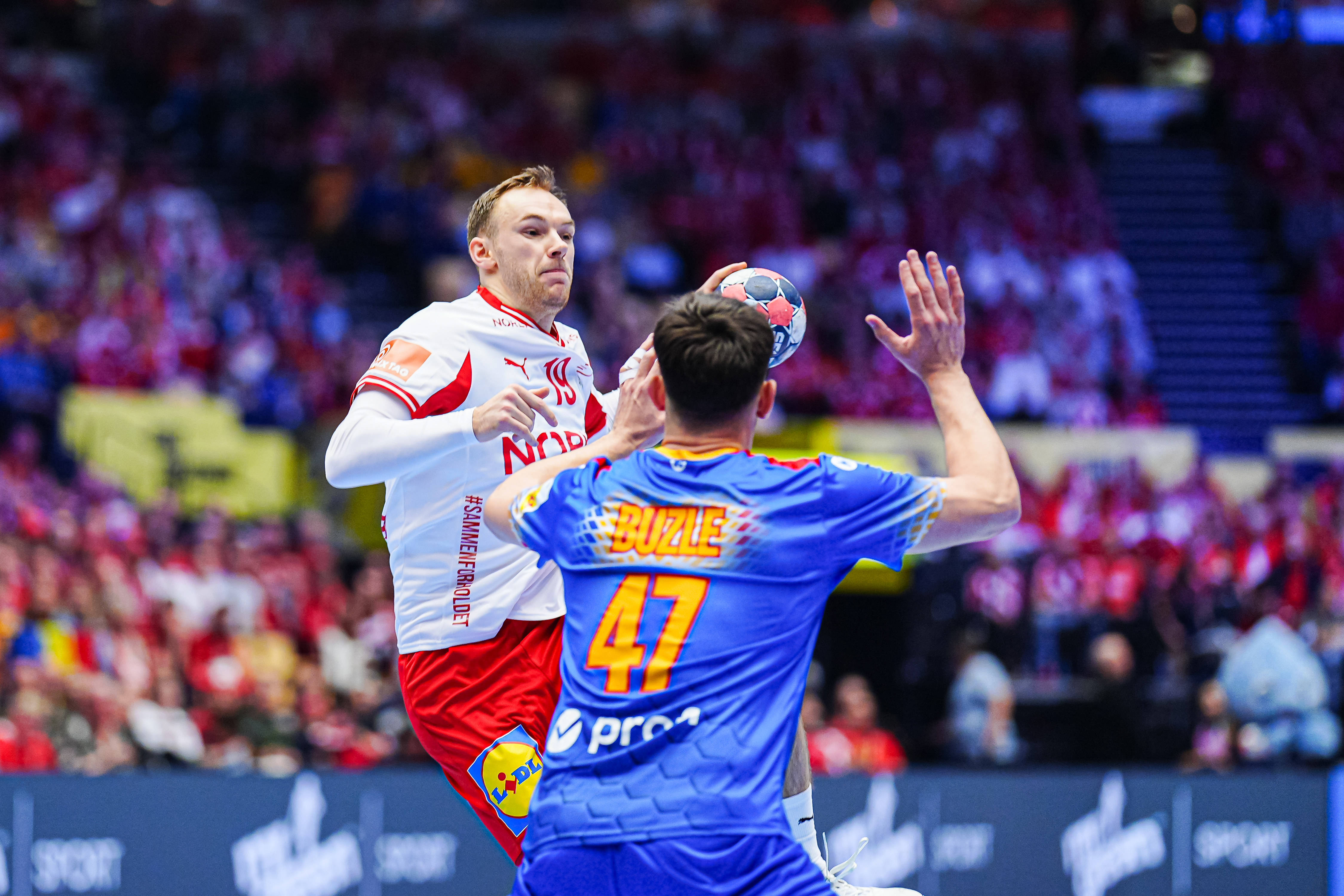 Andrei Buzle, capodoperă în România - Danemarca la Europeanul de handbal. VIDEO cu golul marcat de român (VOYO)