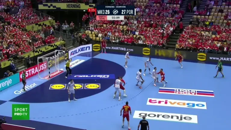 Macedonia de Nord - Portugalia 29-29 la EHF EURO 2026 (VOYO)