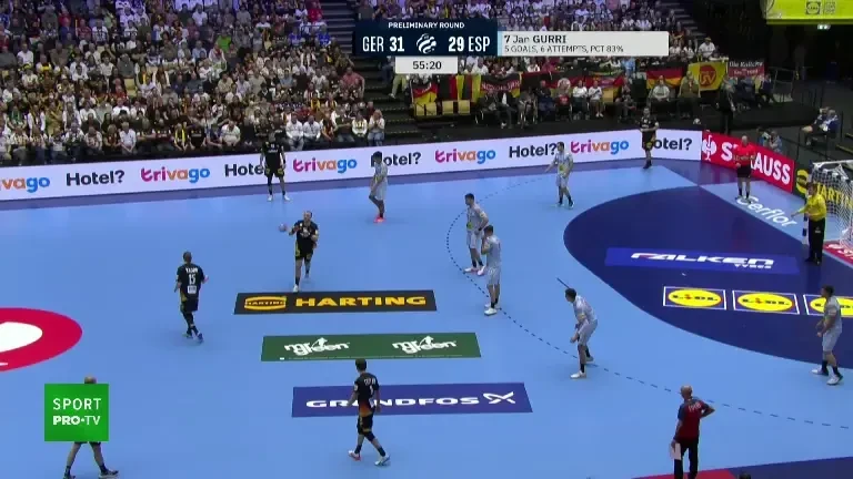 Germania - Spania 34-32 la EHF EURO 2026 (VOYO 19.01.2026)