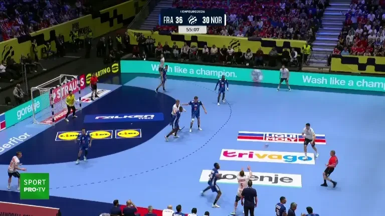Franța - Norvegia 38-34 la EHF EURO 2026 (VOYO 19.01.2026)