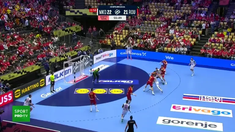 România - Macedonia de Nord 22-22. Tricolorii restabilesc egalitatea.