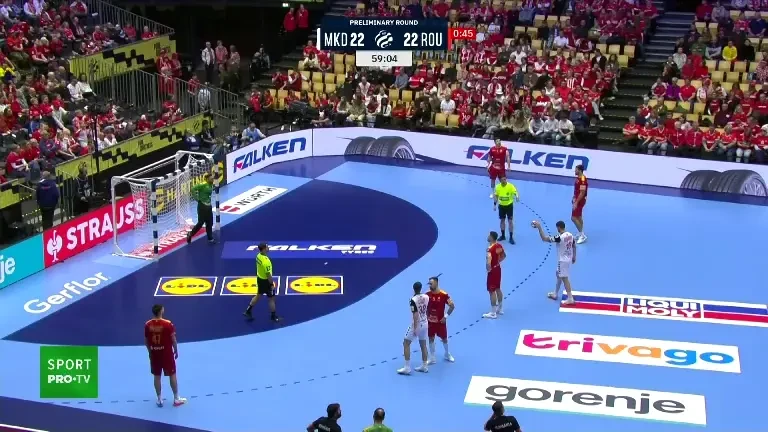 România - Macedonia 23-24: tricolorii pierd după un gol primit în ultima secundă (EHF EURO 2026, VOYO)