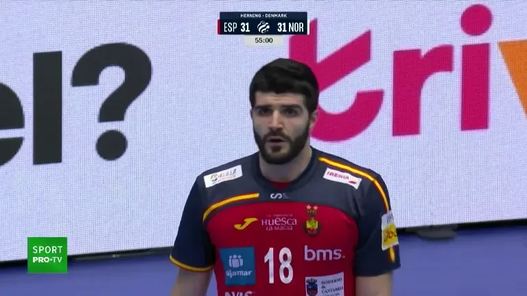 Spania - Norvegia 34-35, cu final dramatic la EURO 2026 de handbal masculin (VOYO)