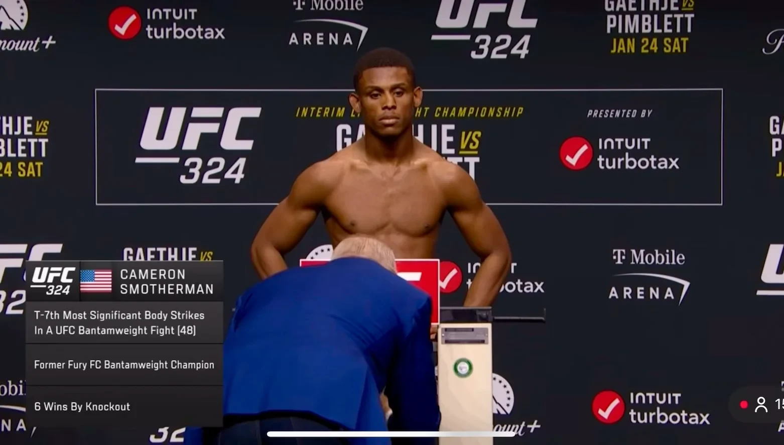 Imagini șocante la UFC 324! Cameron Smotherman s-a prăbușit cu fața de podea imediat după cântarul oficial